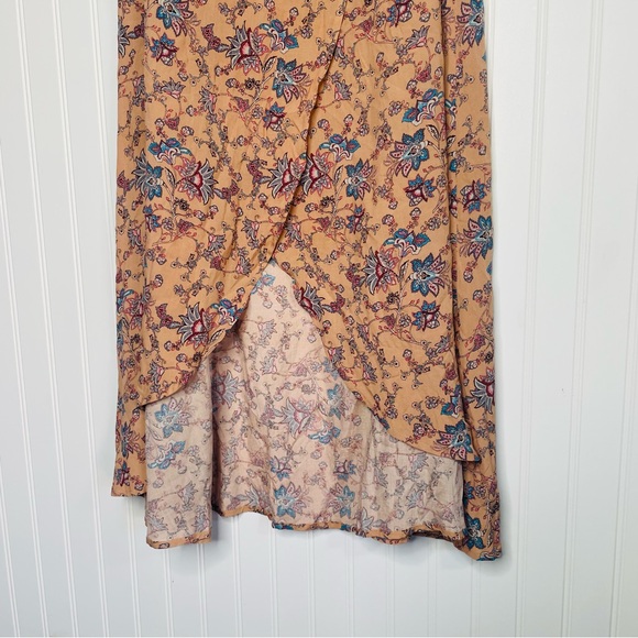 Aakaa Paisley Boho Wrap Skirt Crop Top Set - Picture 6 of 10